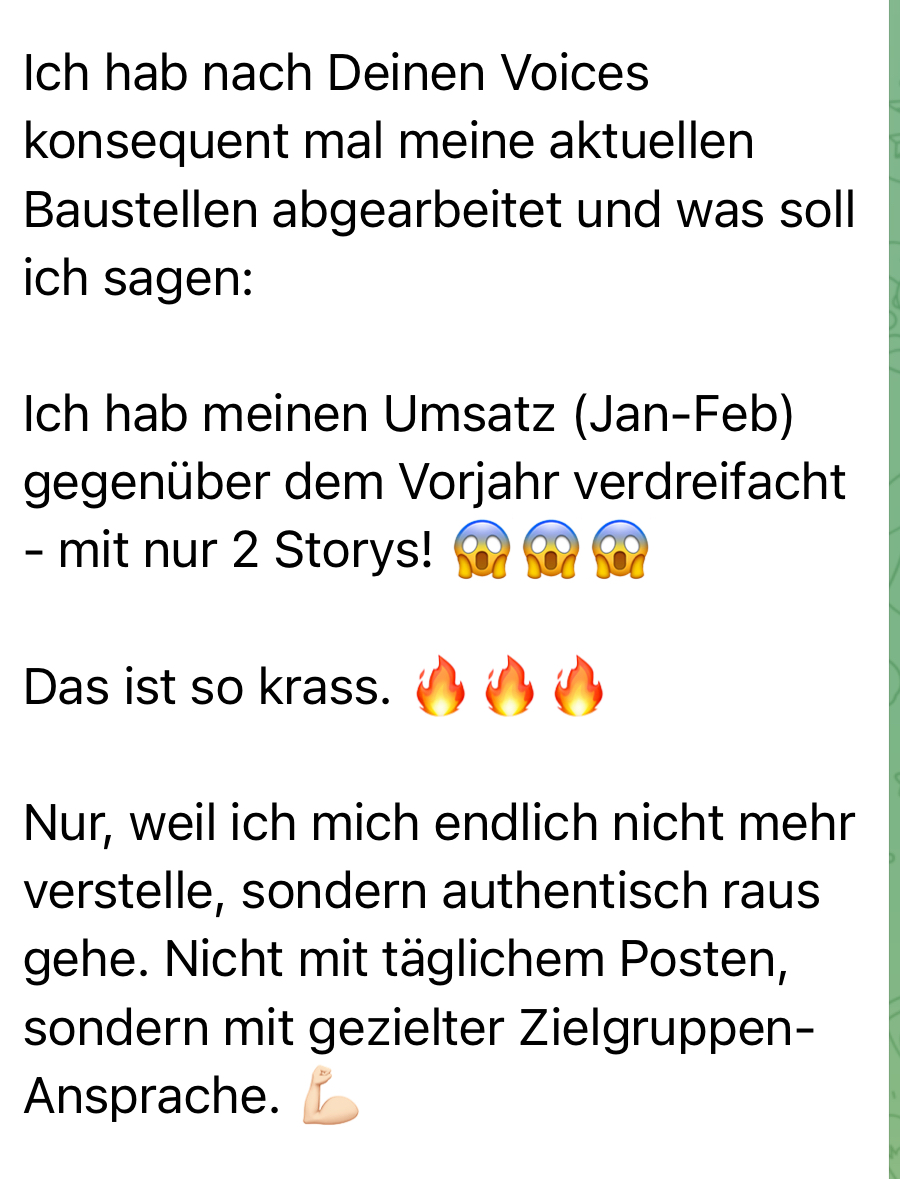 Testimonial &dash; Umsatz verdreifacht