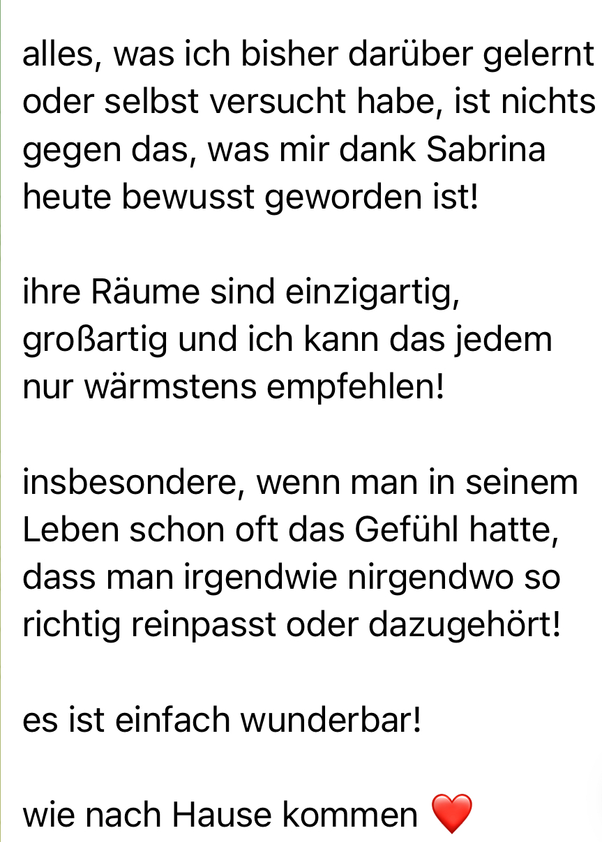Testimonial &dash; wie nach Hause kommen